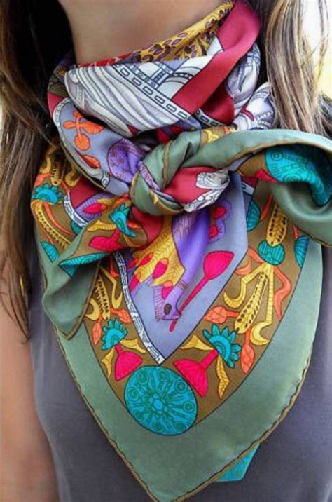 how to wear an hermes silk scarf|Hermes scarf tutorial.